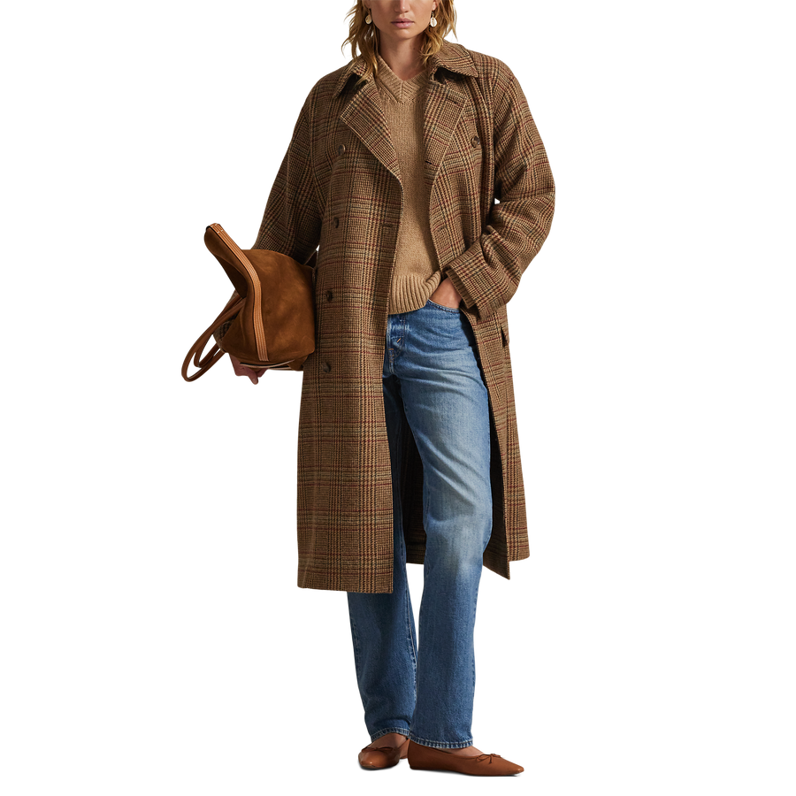 Glen Plaid Trench Coat- WW