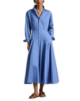 Striped Poplin Shirtdress