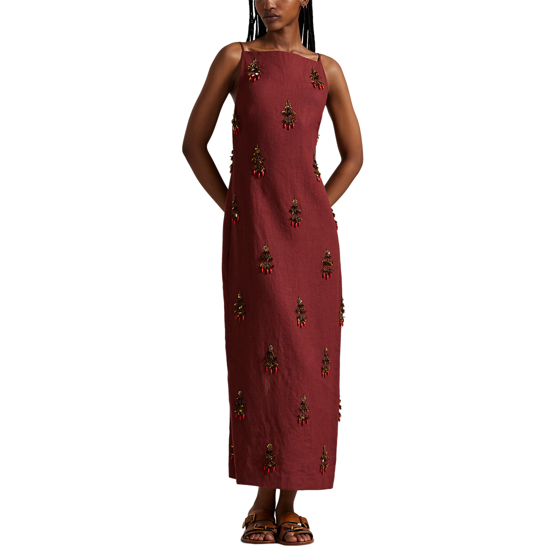 Sleeveless Embellished Dress