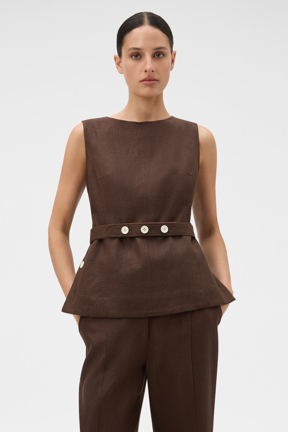 Button Detail Shell Top