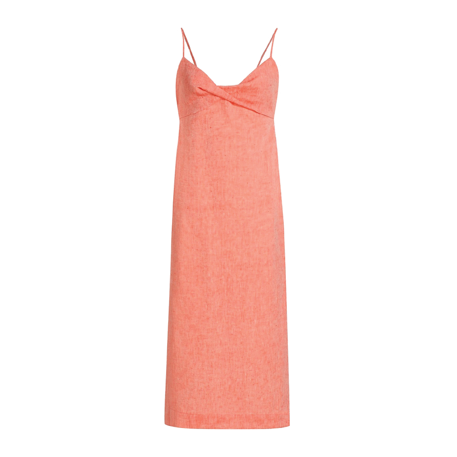 Twist Slip Midi Dress