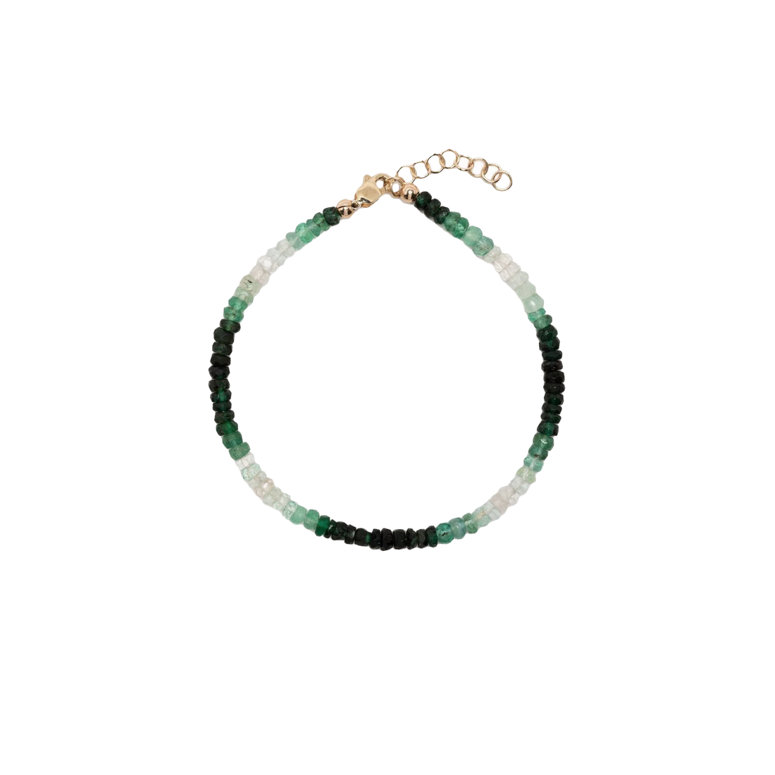 Green Emerald Beaded Bracelet