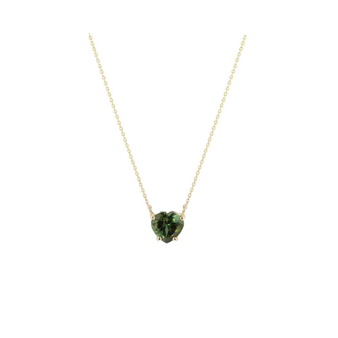 Honor's Green Heart Necklace