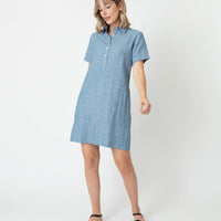 Short-Sleeved Popover Dress